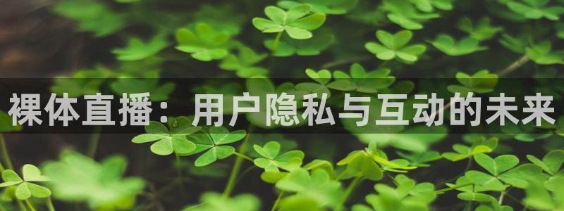 劲爆体育nba在线直播观看高清：裸体直播：用户隐私与互动的未来